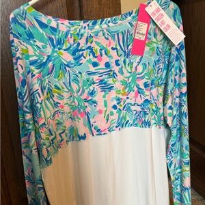 Lilly Pulitzer Multi Blue Ibiza Print Finn Top